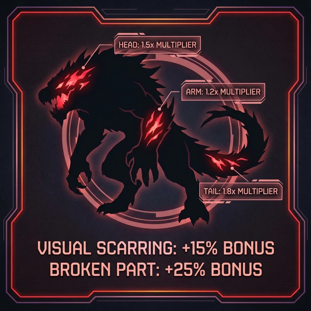 Wound system mechanics and damage multipliers in MH Wilds